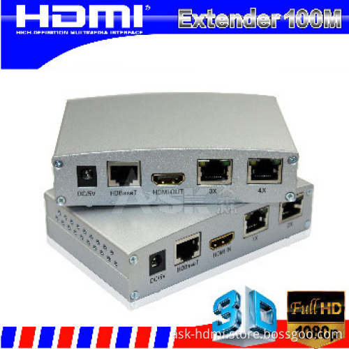 100m HDBaseT Extender with IR remote with CEC Pass-Through support 4k